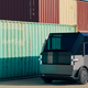 A photo of the Canoo concept van.